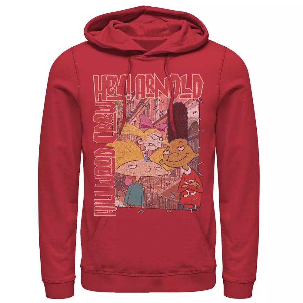 Men's Nickeloden Hey Arnold Colorful Hillwood Poster Hoodie,  Product Image