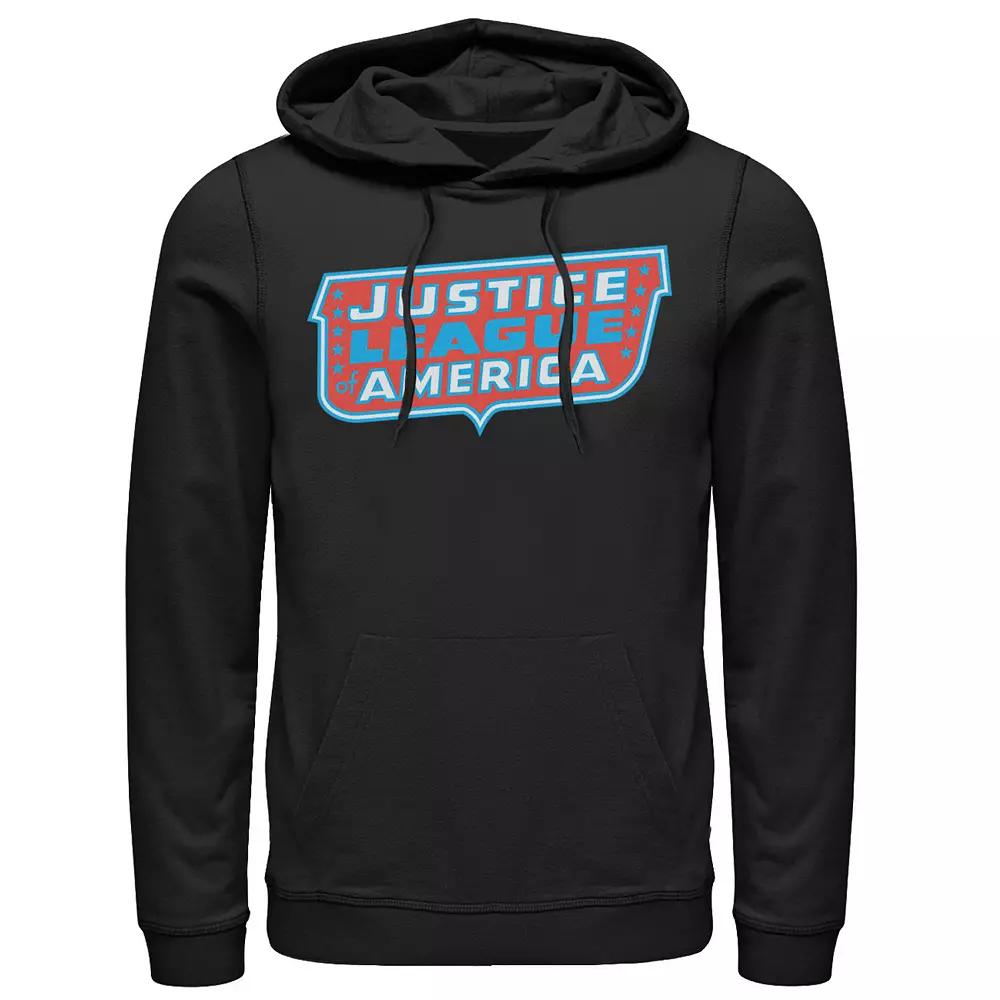 Mens DC Comics Justice League Dragon Fruit Logo Hoodie Blue Product Image