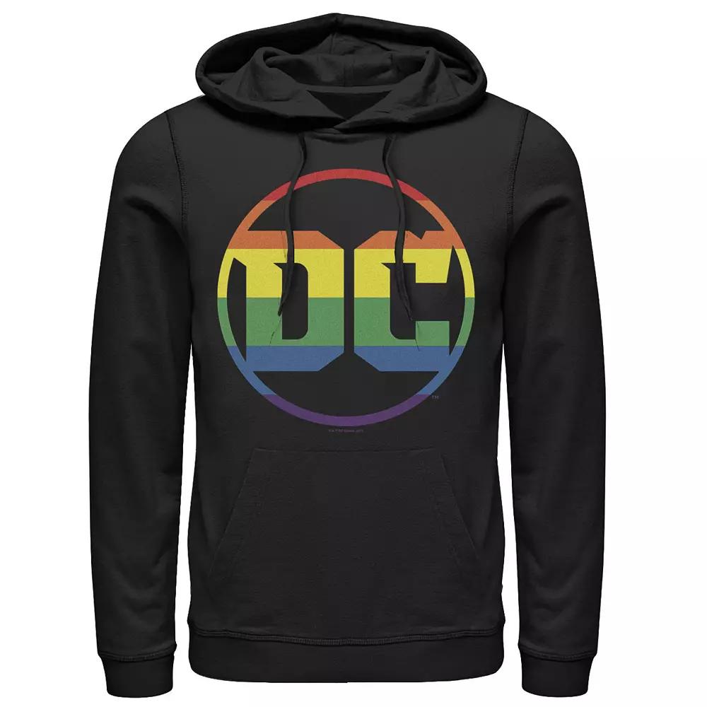 Men's DC Comics Rainboow Left Chest Logo Hoodie,  Product Image