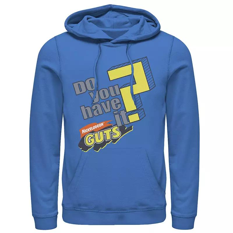 Men's Nickelodeon Guts Do You Have It Vintage Question Logo Graphic Hoodie,  Product Image