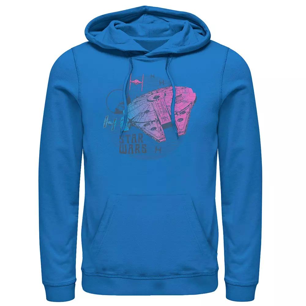 Mens Jurassic World Indoraptor Silhouette Hoodie Blue Product Image