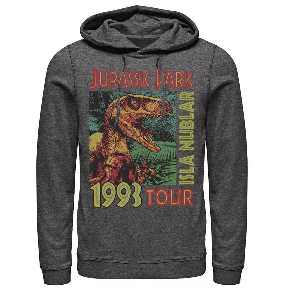 Men's Jurassic World Classic Metal Coin Logo Graphic Pullover Hoodie,  Product Image