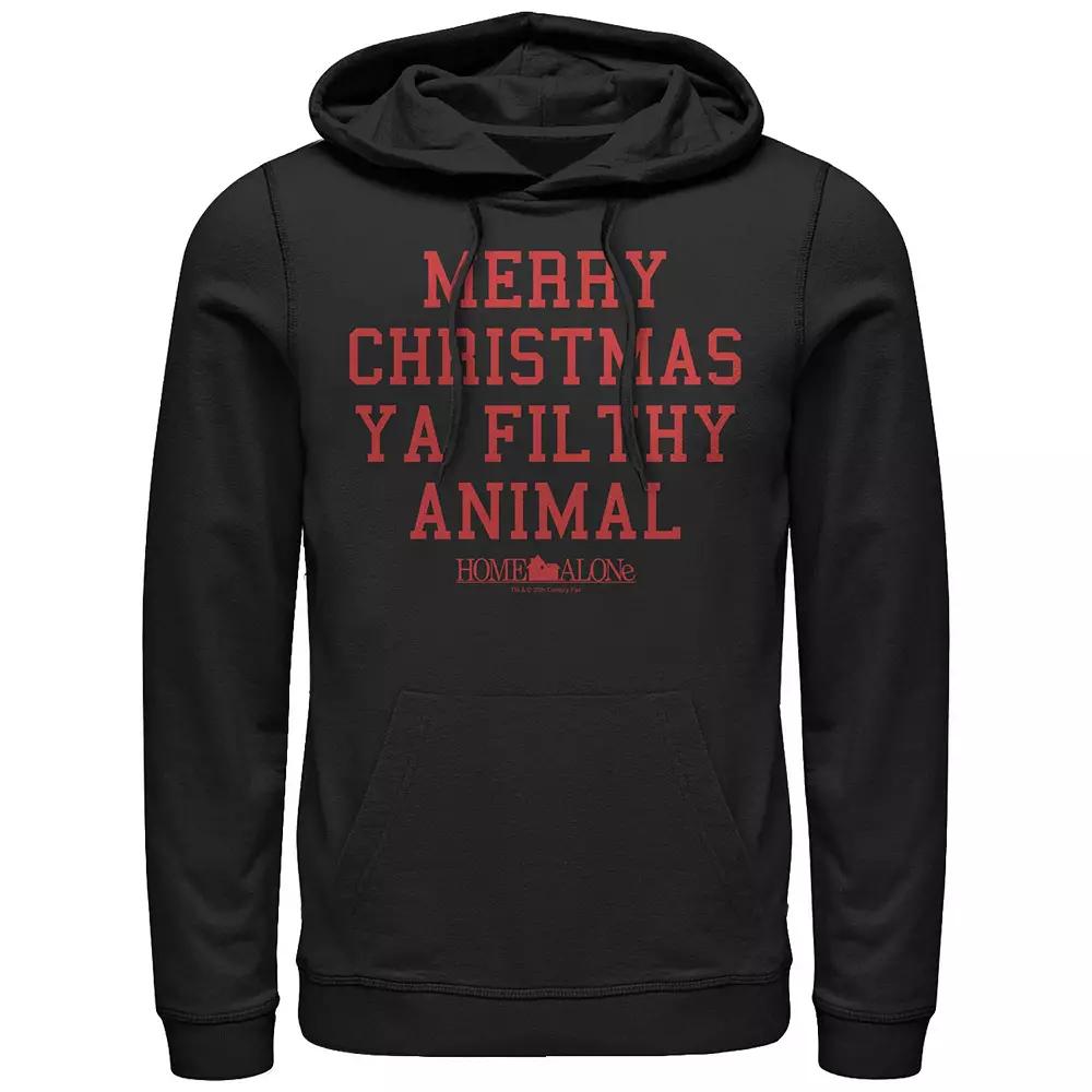 Big & Tall Home Alone Merry Christmas Ya Filthy Animal Graphic Hoodie, Men's,  Product Image
