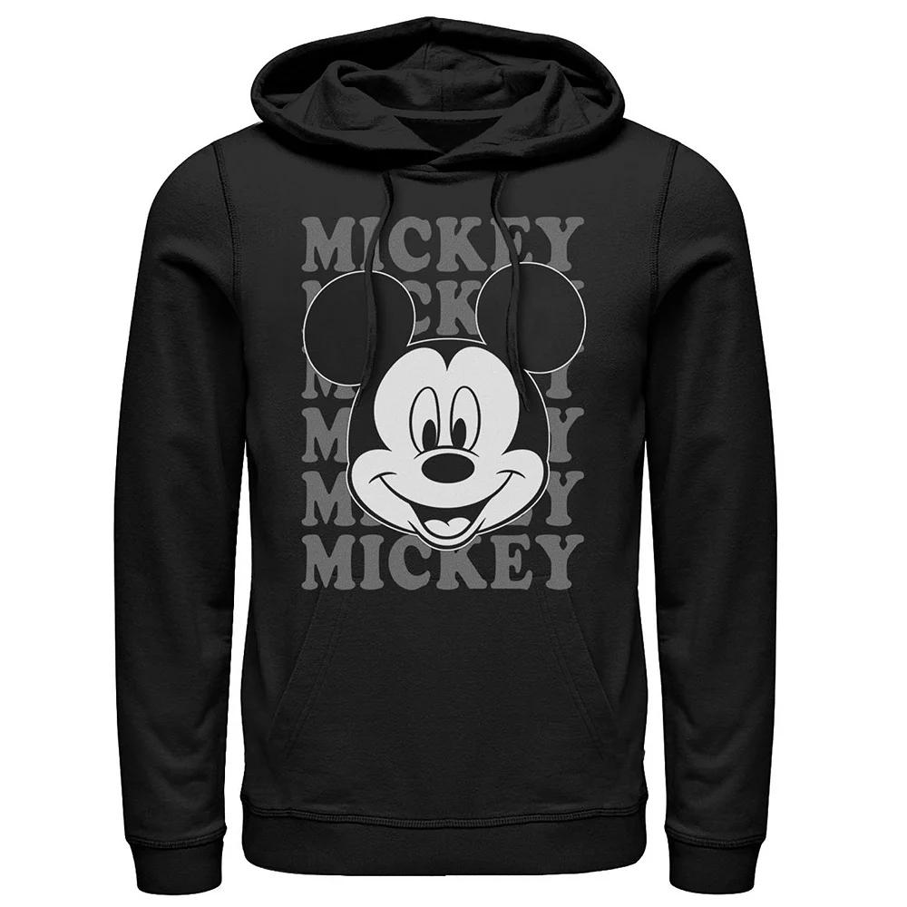 Men's Disney's Mickey Mouse Name Stack Portrait Hoodie,  Product Image