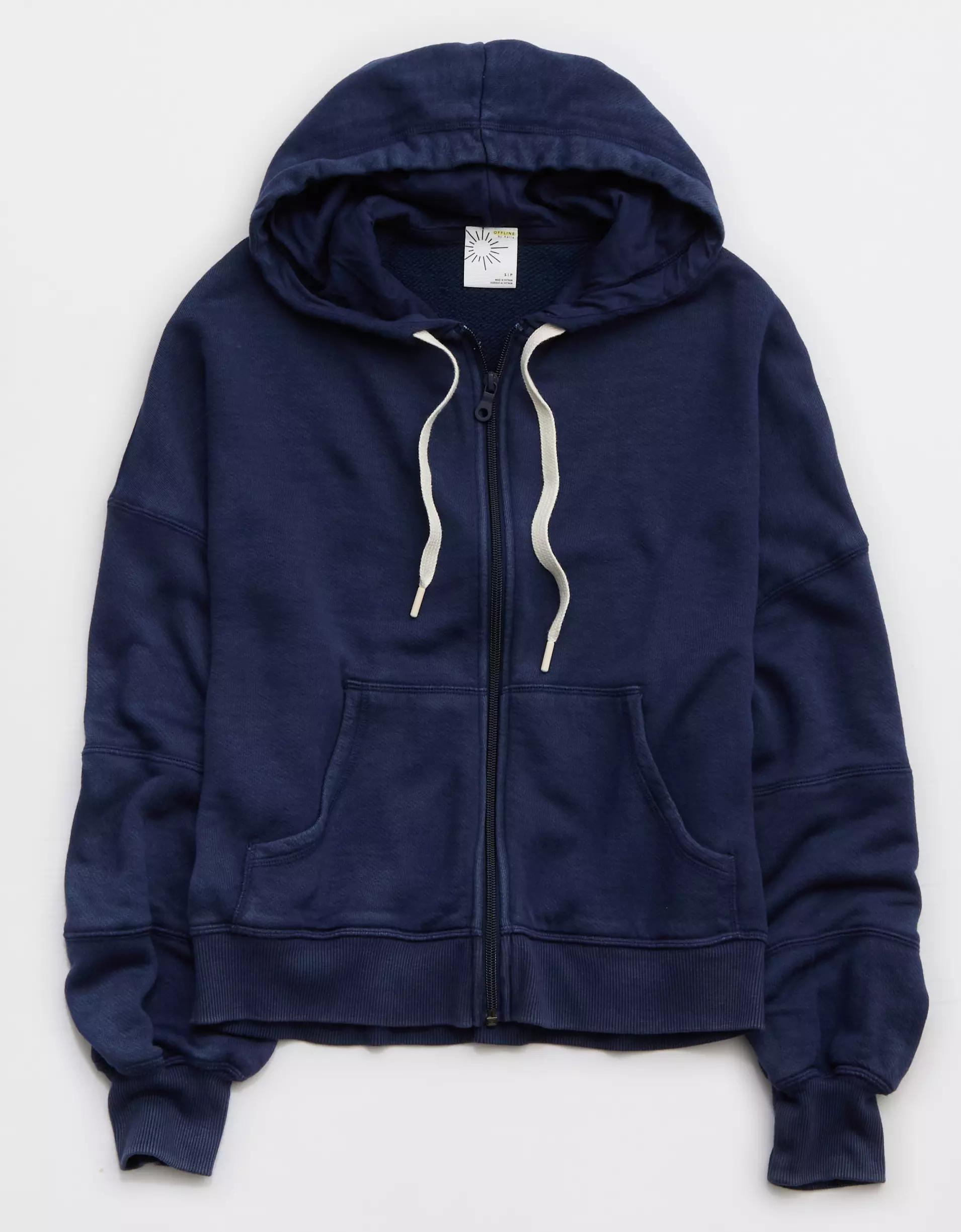 OFFLINE By Aerie Keep It 100 Terry Full Zip Hoodie Product Image