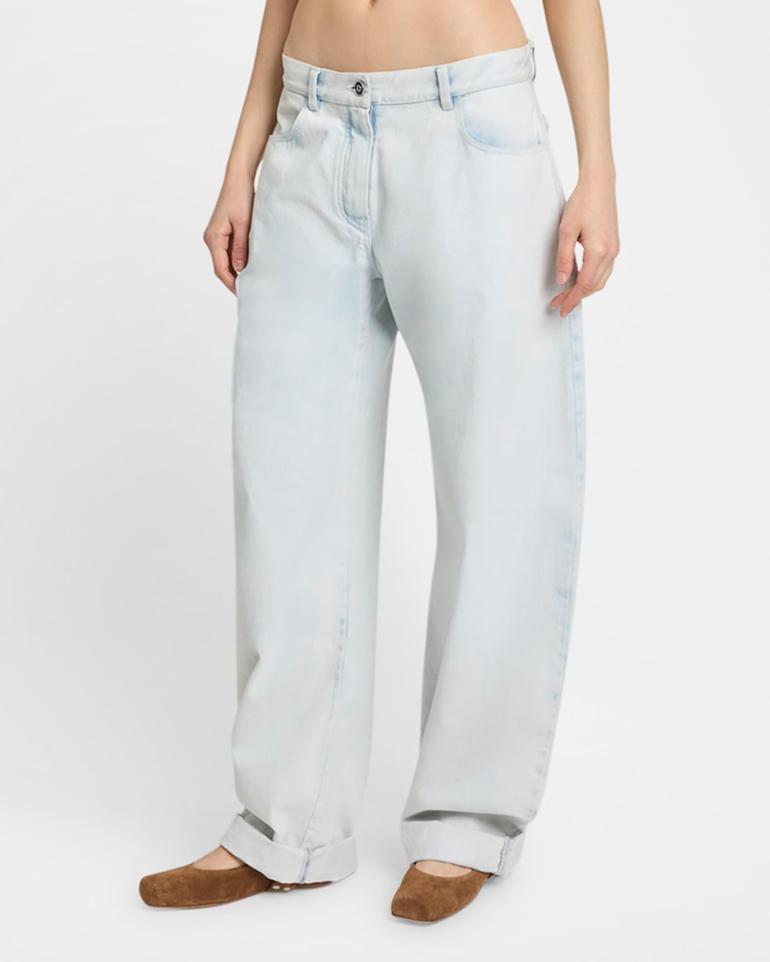 Rounded Low-Rise Jeans Product Image