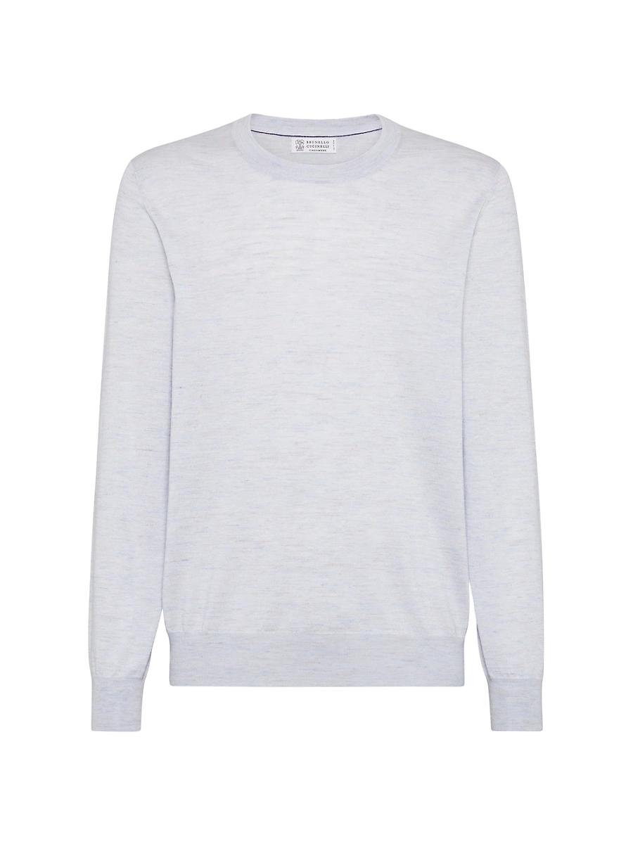 Mens Lightweight Cashmere, Silk and Linen Sweater Product Image