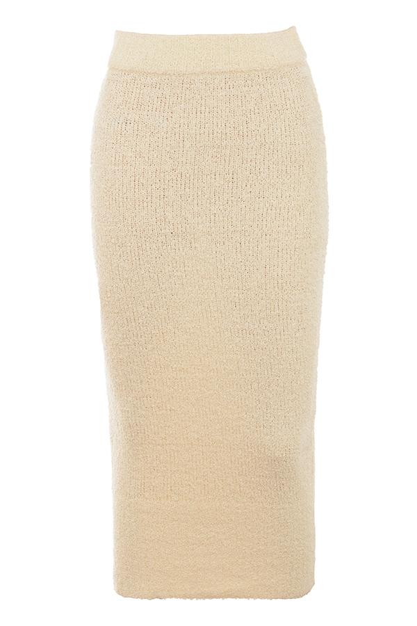 Nyala  cream soft boucle knit cropped sweater - sale Product Image