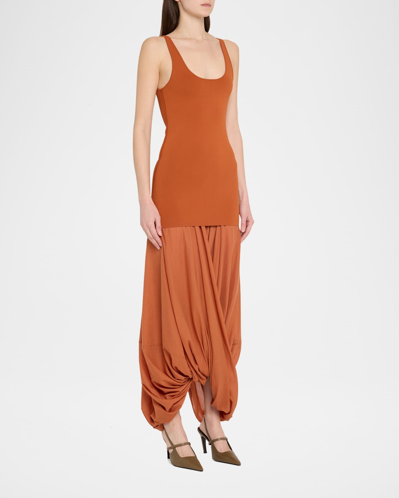 Draped Cocoon Maxi Tank Dress Product Image