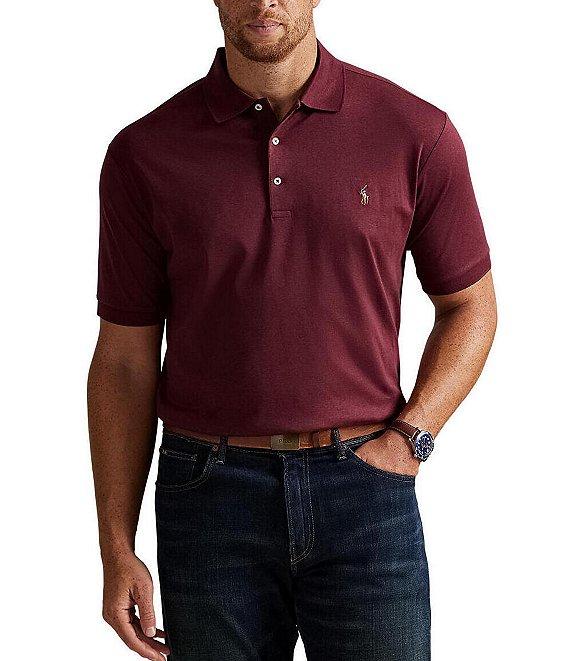 Polo Ralph Lauren Big & Tall Classic Fit Soft Cotton Multi-Colored Pony Polo Shirt Product Image