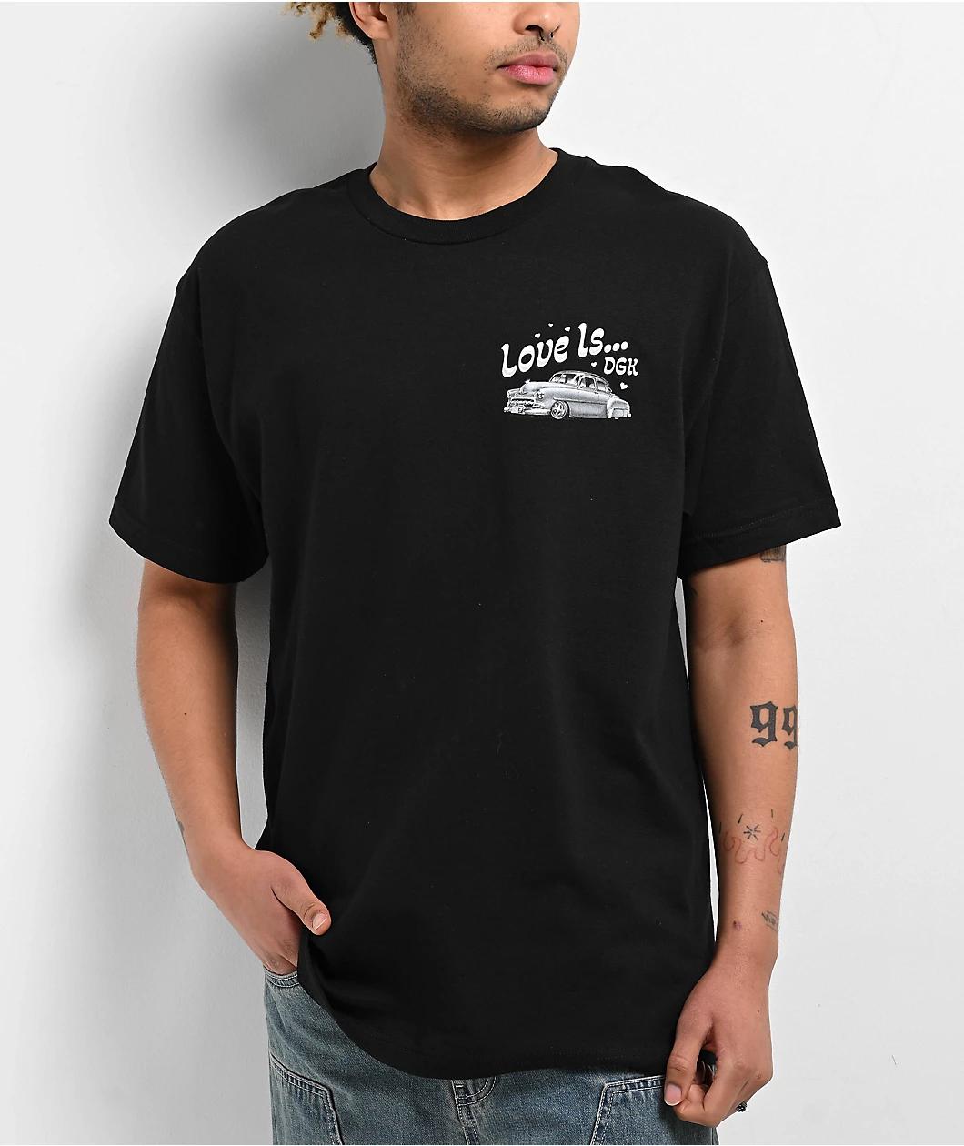 DGK Love Is... Black T-Shirt Product Image