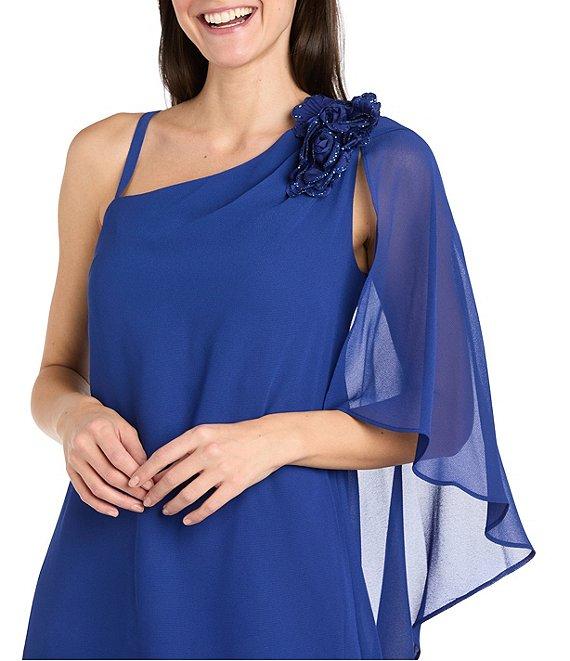 R & M Richards One Shoulder Flower Dress Product Image