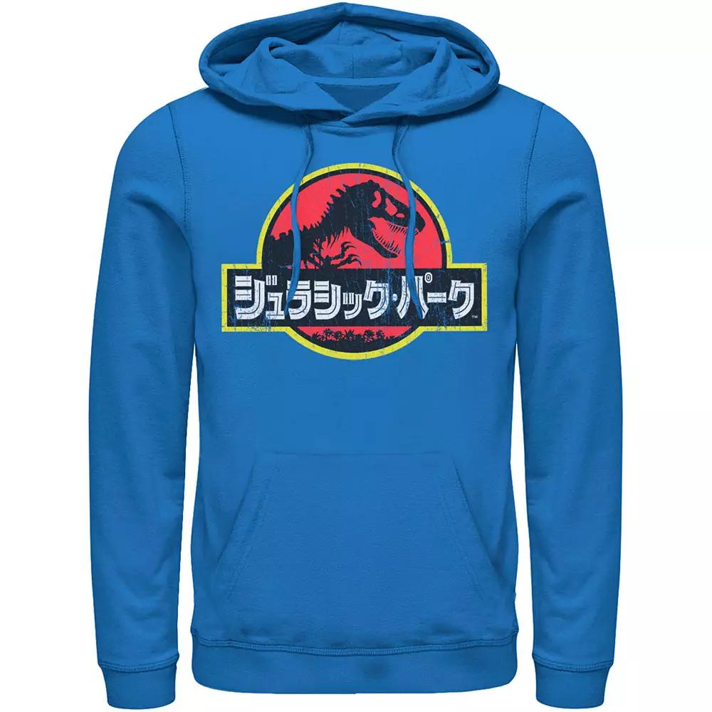 Mens Jurassic Park Logo Outlined Hoodie, Men's,  Product Image