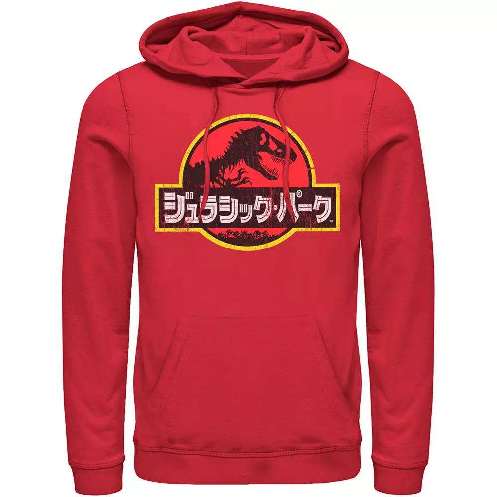 Mens Jurassic Park Logo Outlined Hoodie, Men's,  Product Image