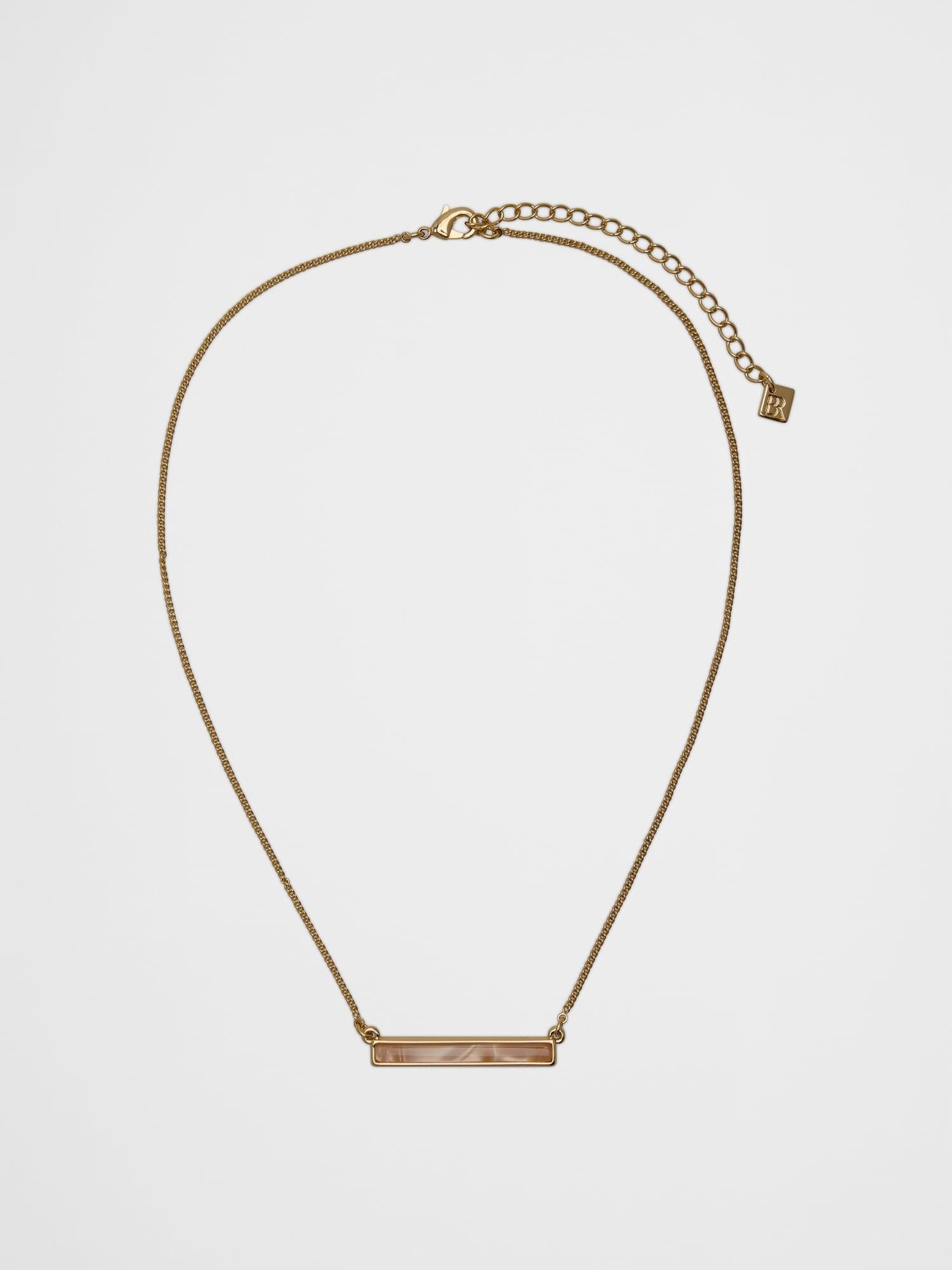 Mother of Pearl Bar Necklace Product Image