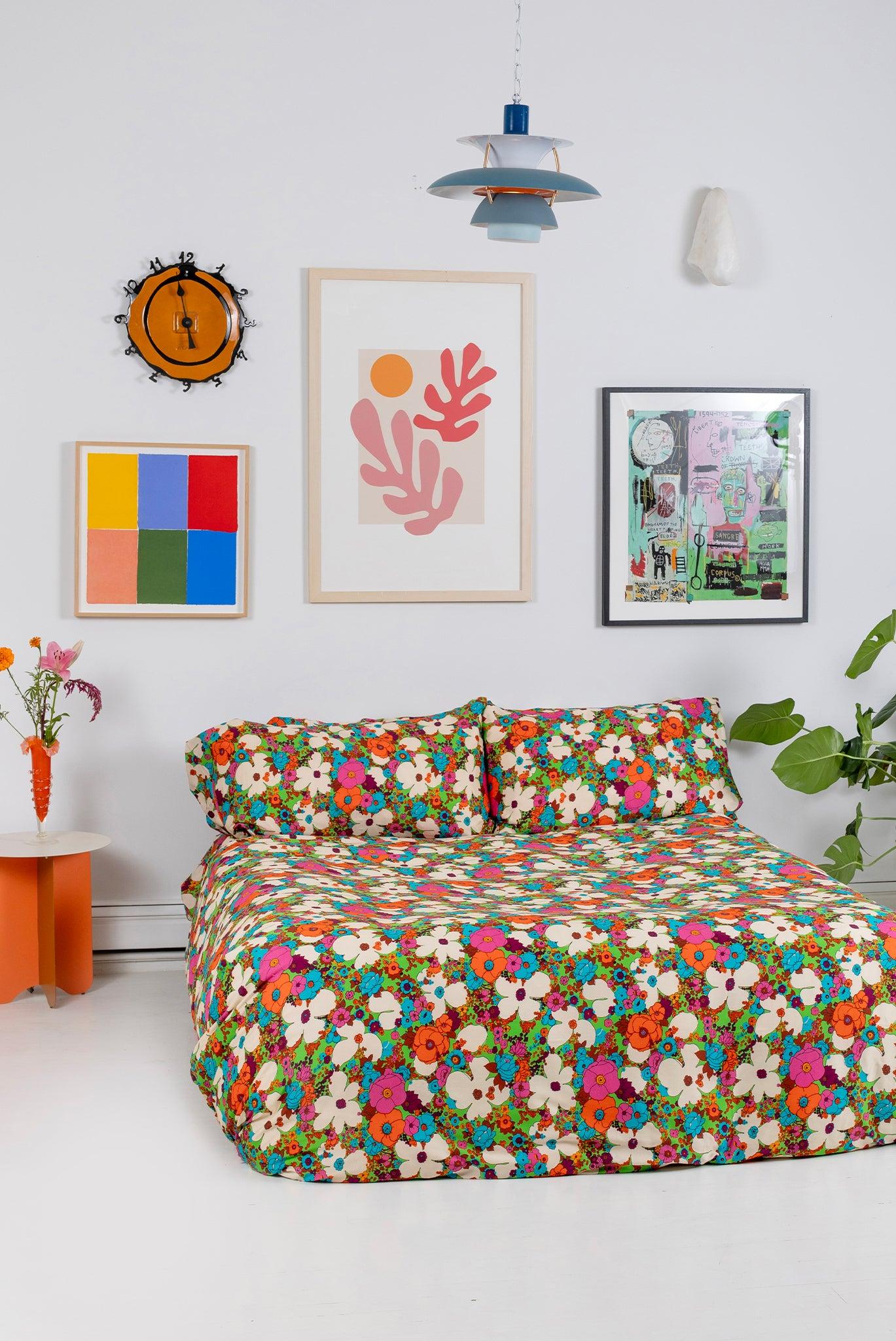 Duvet Bedding Set - Acid Floral Product Image