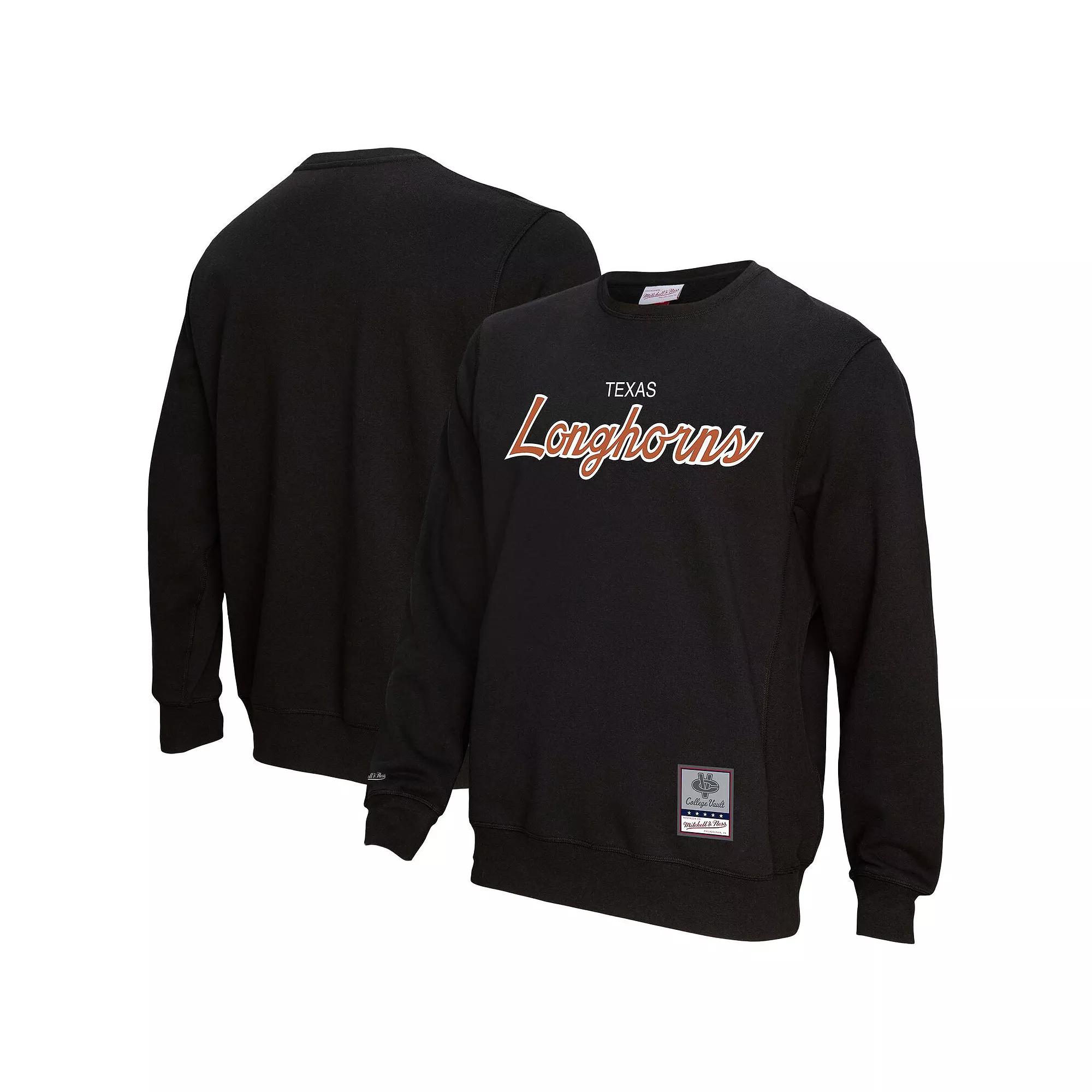 Men's Mitchell & Ness Navy Penn State Nittany Lions Elite Script Pullover Sweatshirt,  Product Image