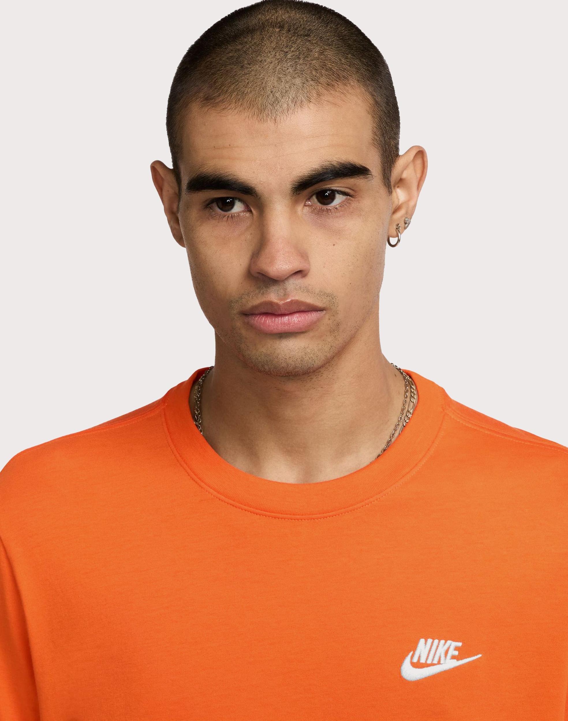 Nike Sportswear Club Orange Tee Product Image