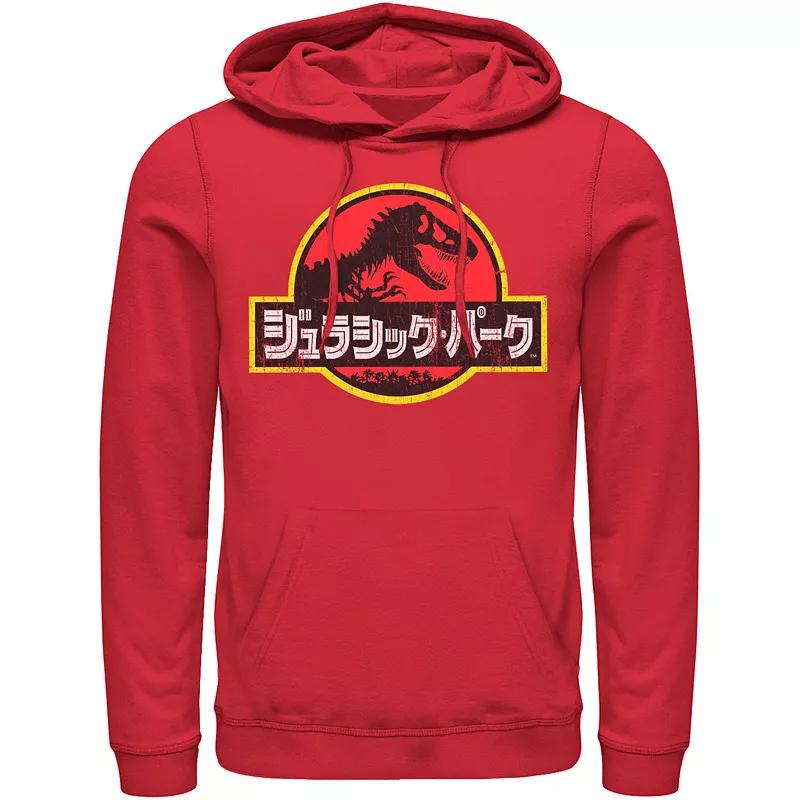 Mens Jurassic Park Logo Outlined Hoodie, Men's,  Product Image