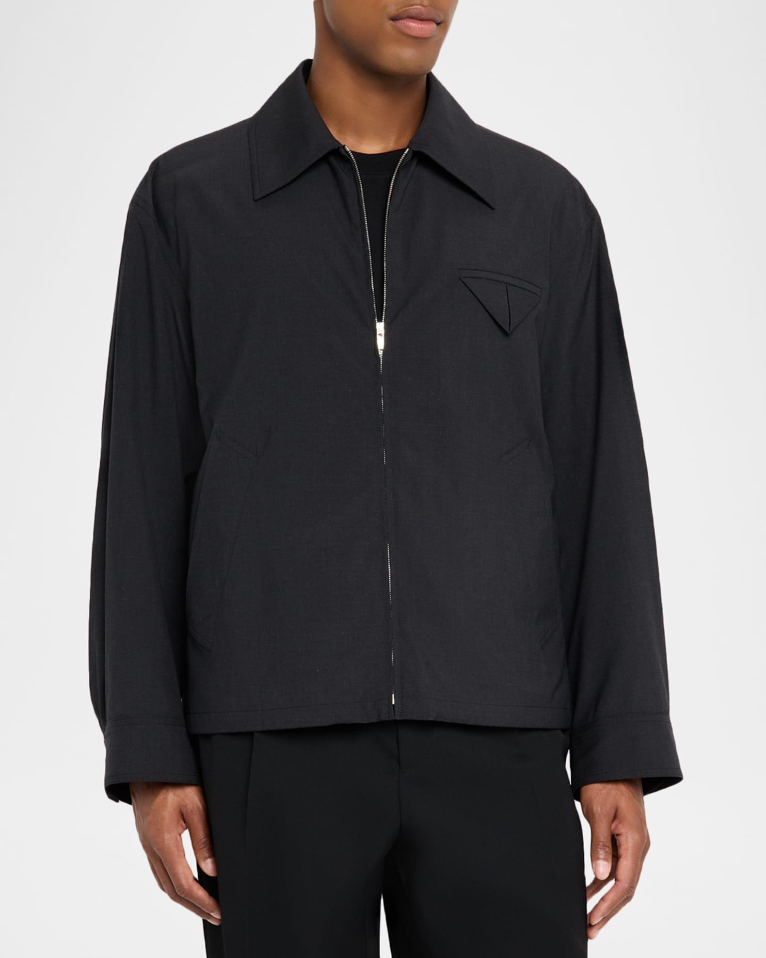 Men's Wool Triangle-Pocket Full-Zip Blouson Product Image