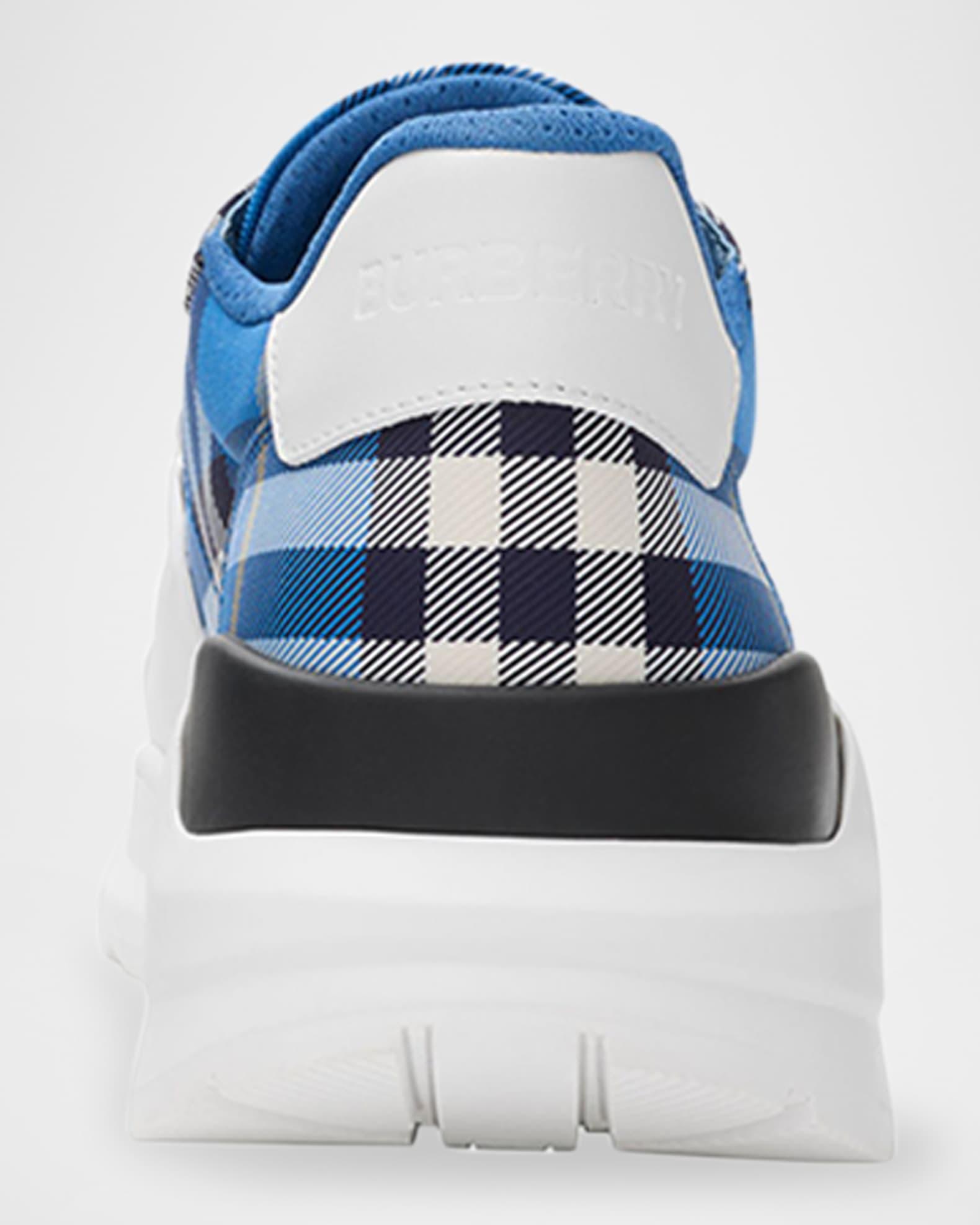 Men's Regis Grip-Strap Check Fashion Sneakers Product Image