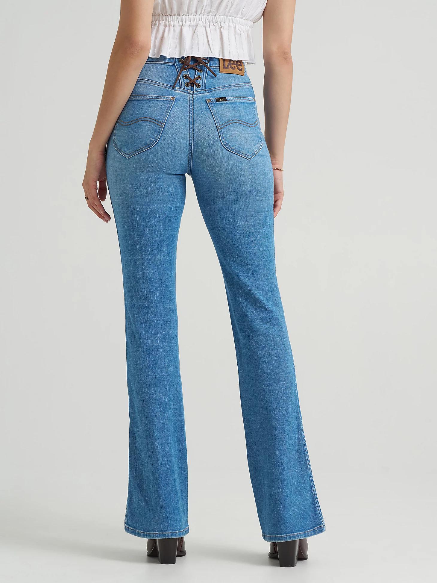 Women's Lace Up Back Button-Fly Bootcut Jean | Women's Jeans | Lee® Product Image