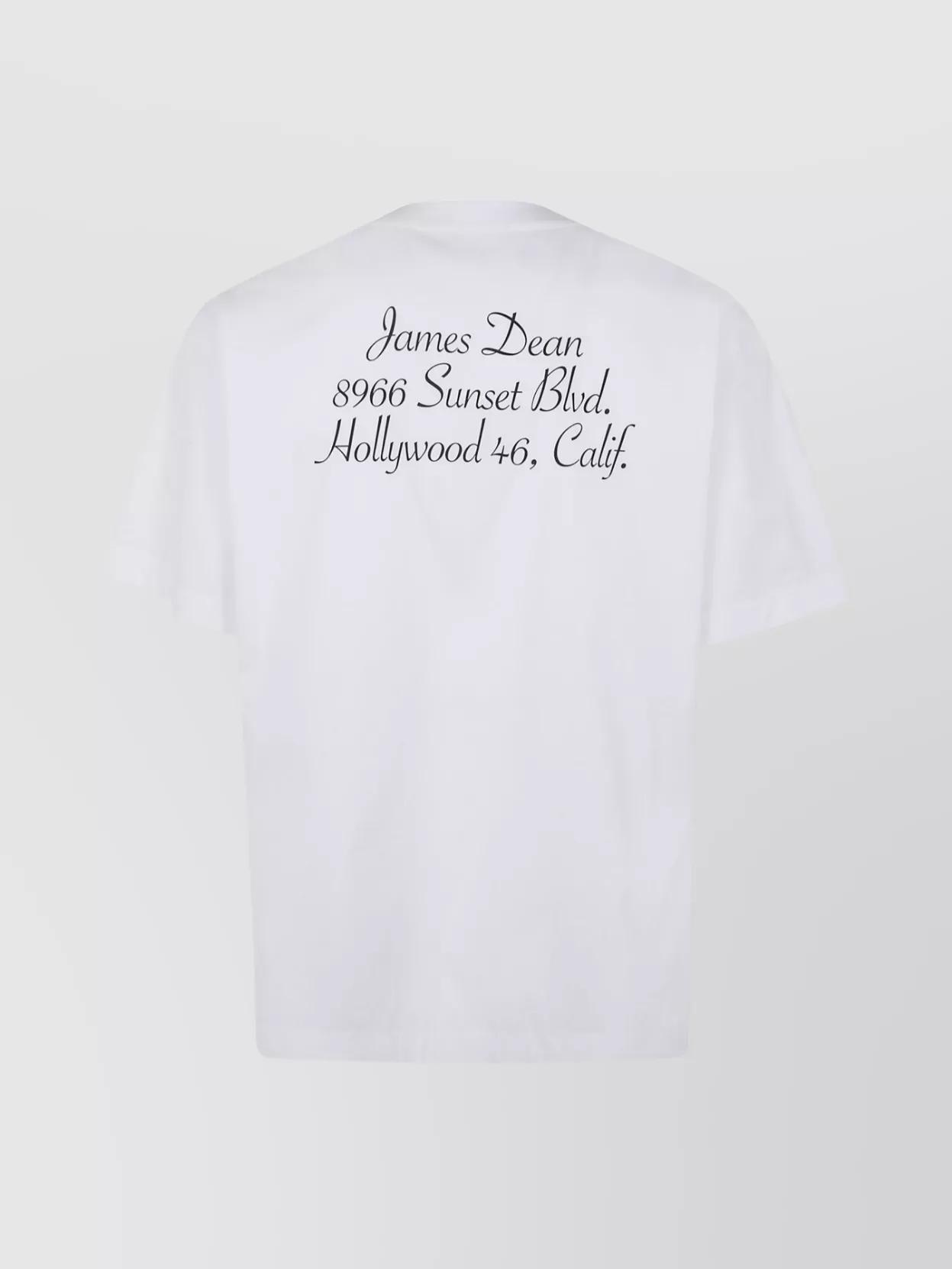 SACAI James Dean Cotton Popelin T-shirt Clothing In White Product Image