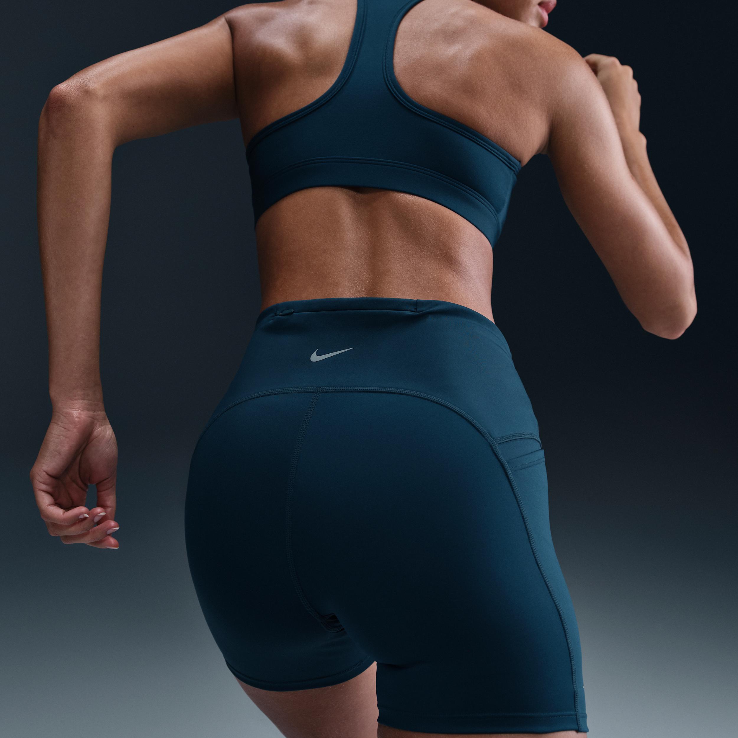 Nike Women's Swift High-Waisted 4" Tight Running Shorts with Pockets Product Image