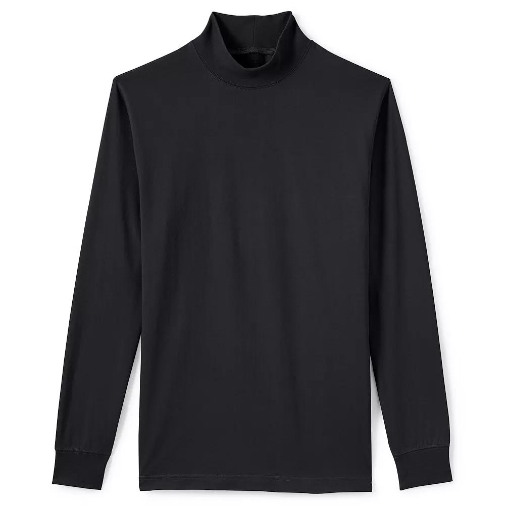 Men's Lands' End Super-T Mock Turtleneck,  Product Image