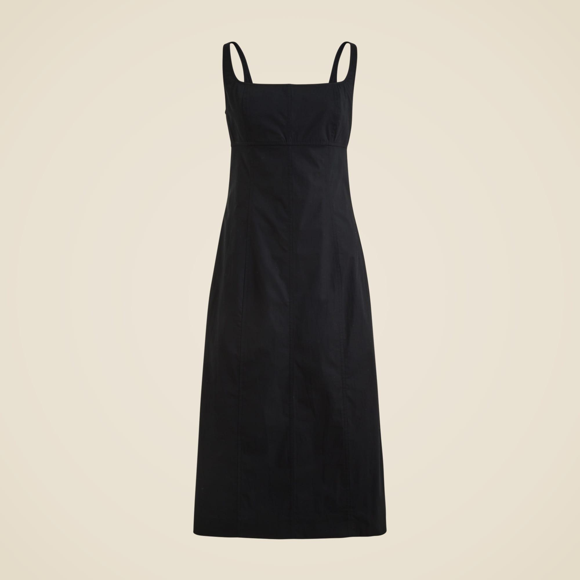 Squareneck seamed midi dress Product Image