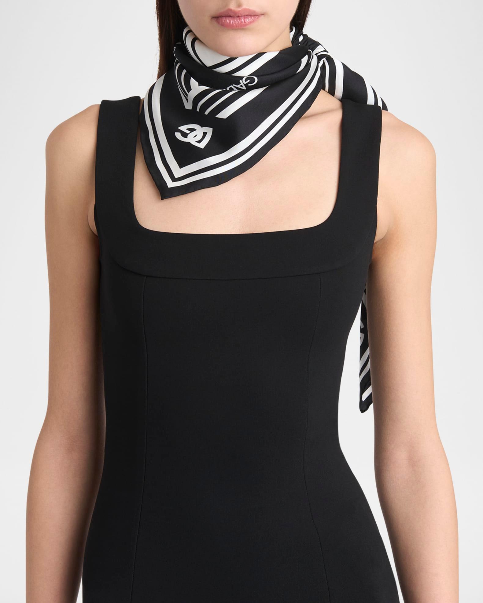 DG Monogram Silk Twill Square Scarf Product Image