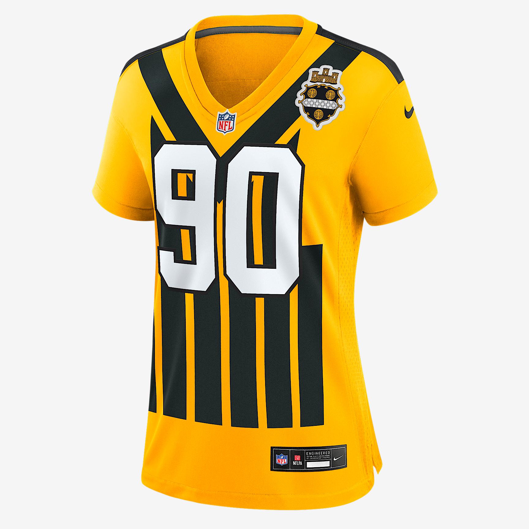T.J. Watt Pittsburgh Steelers Womenâs Nike Women's NFL Game Jersey Product Image