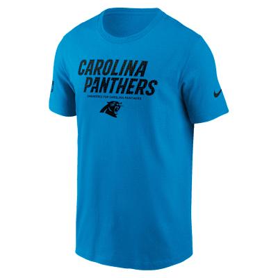 Carolina Panthers Sideline Team Issue Nike Mens Dri-FIT NFL T-Shirt | 02ET44I9D-AR5 Product Image