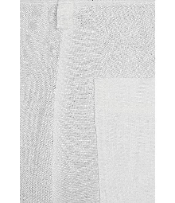 Eileen Fisher Organic Linen Wide-Leg Cargo Pants Product Image