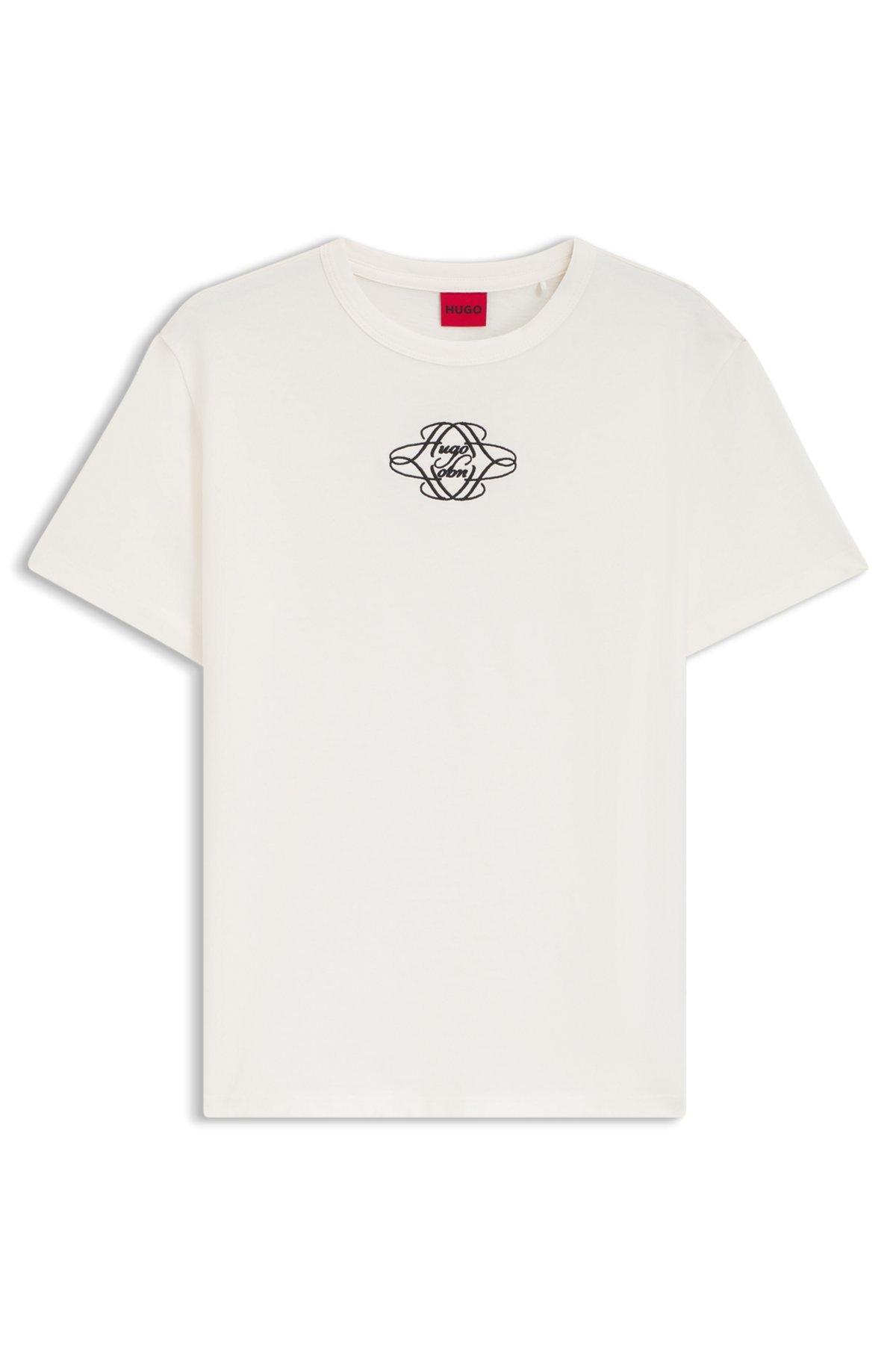Cotton T-shirt with embroidered logo Product Image