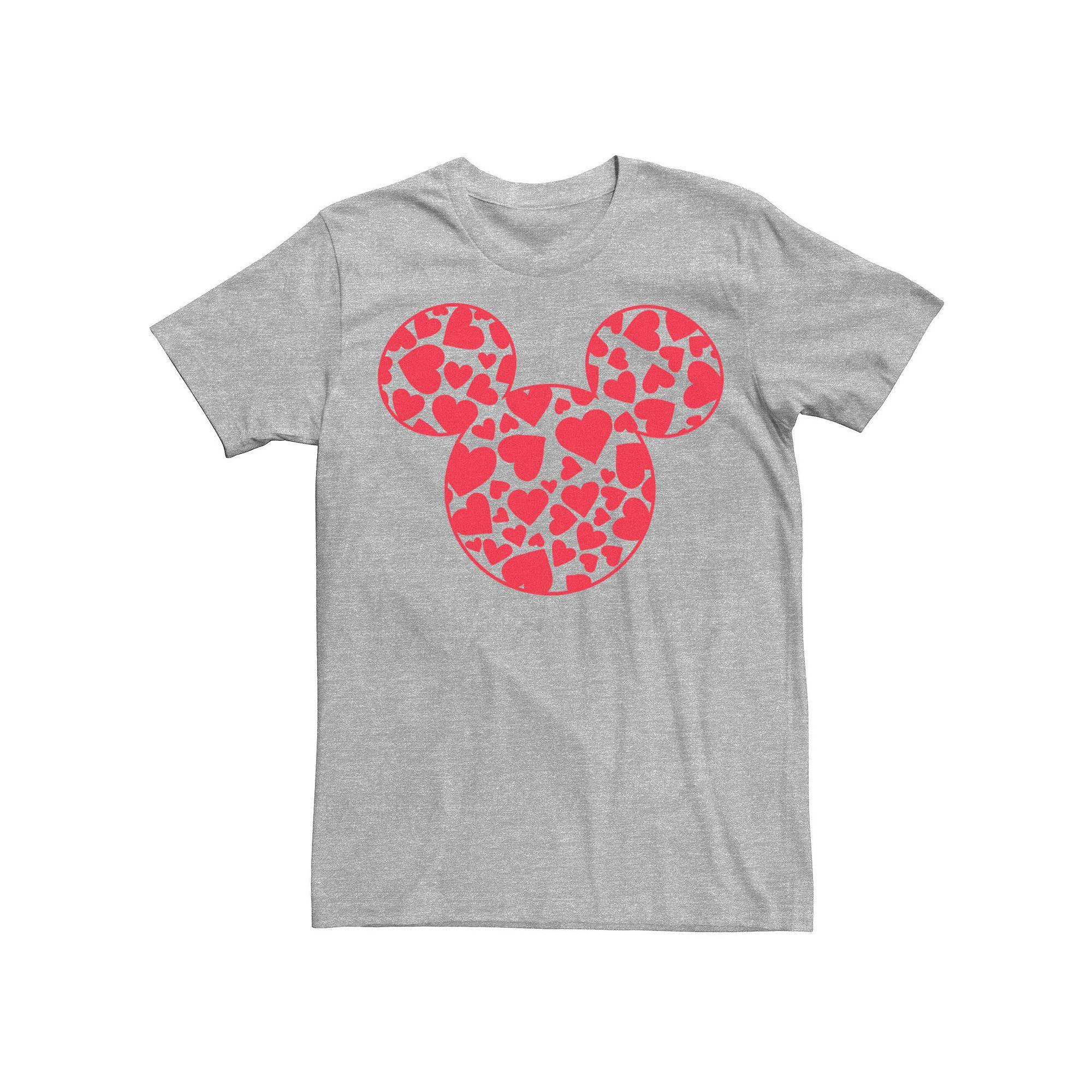 Disney's Mickey & Friends Mickey Men's Valentine's Day Heart Fill Tee,  Product Image