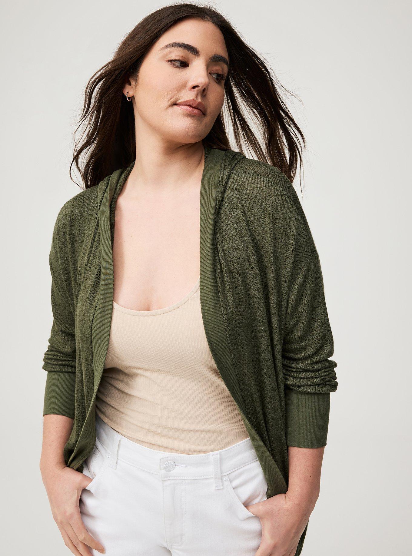 Open Hooded Cardigan Product Image