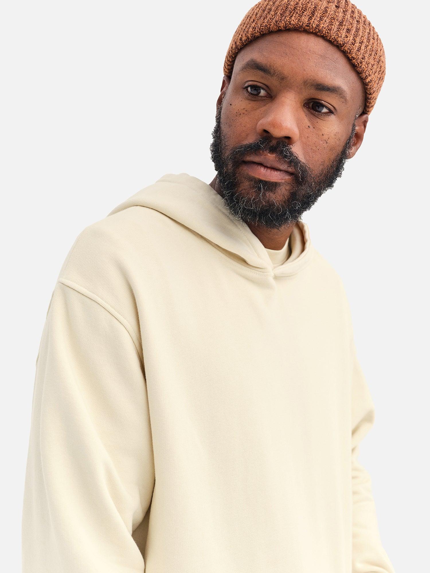 Men's Organic Fleece Hoodie Male Product Image