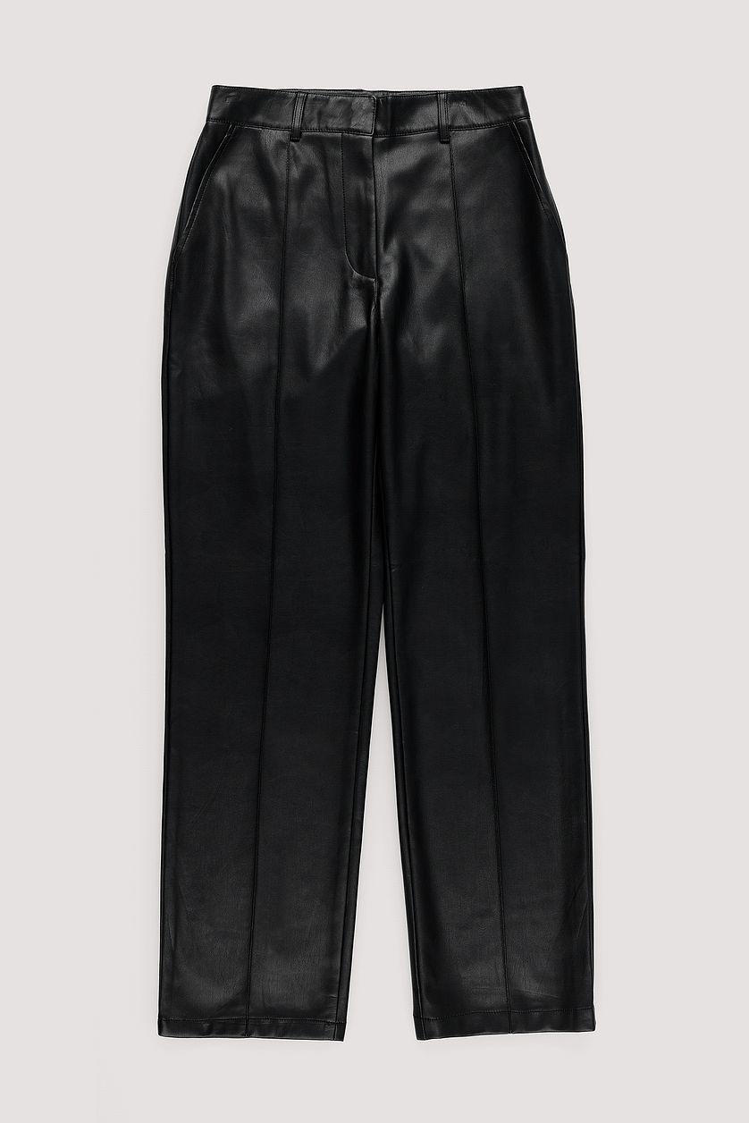 PU Mid Rise Pants Product Image
