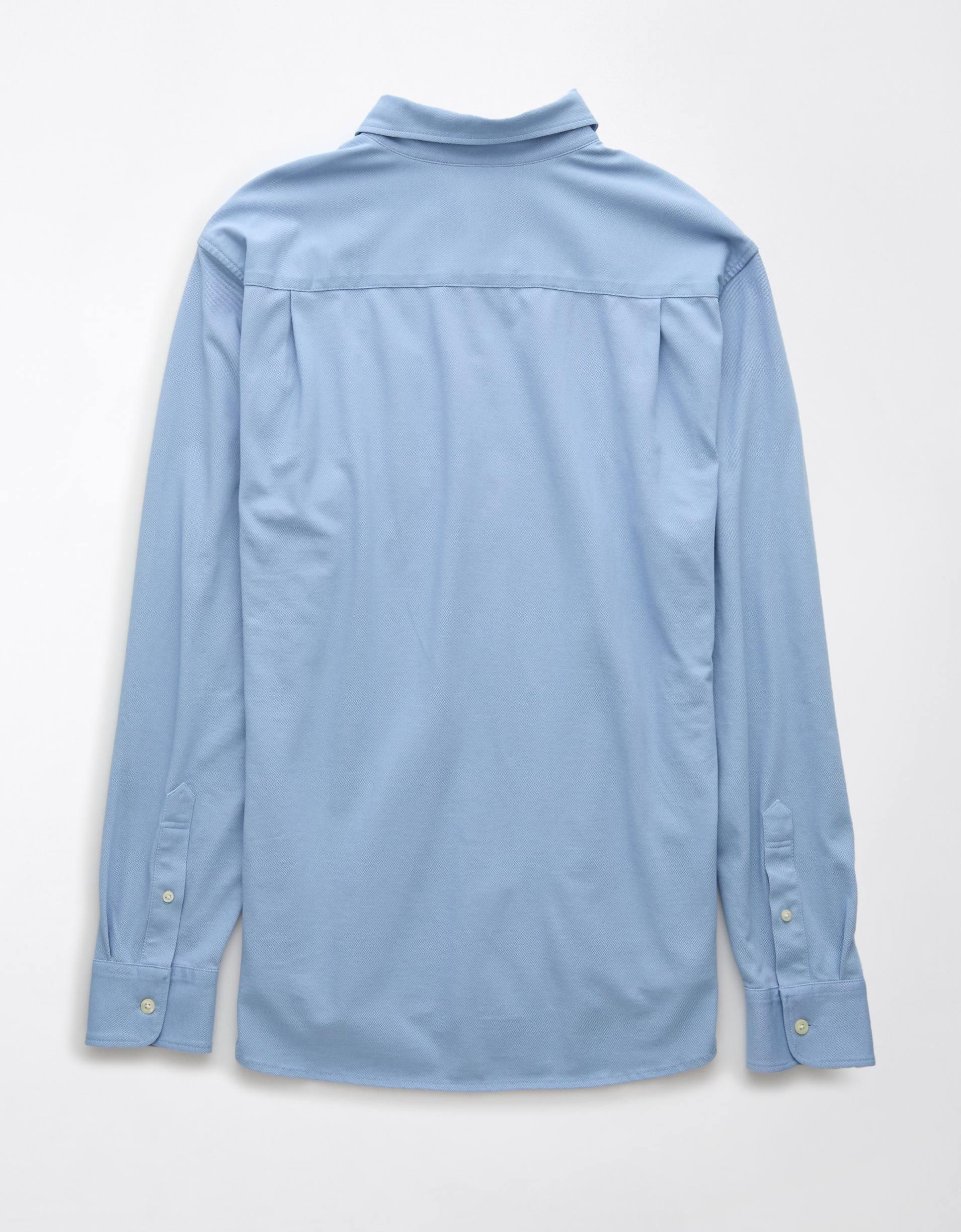 AE 24/7 Club Long Sleeve Button-Up Shirt Product Image