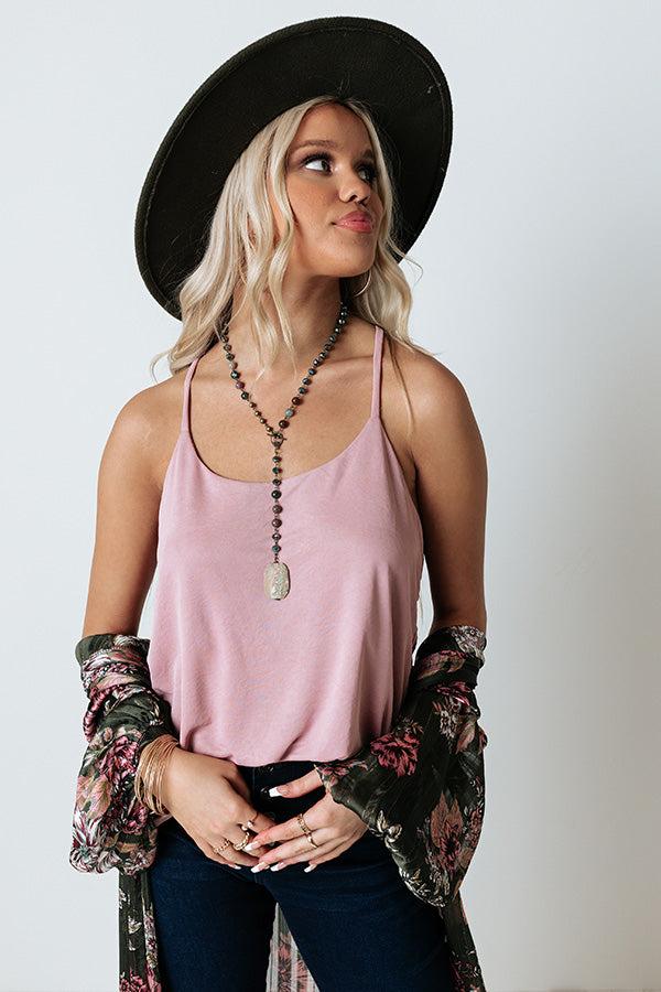 Laughter In The Air Shift Tank In Violet Product Image