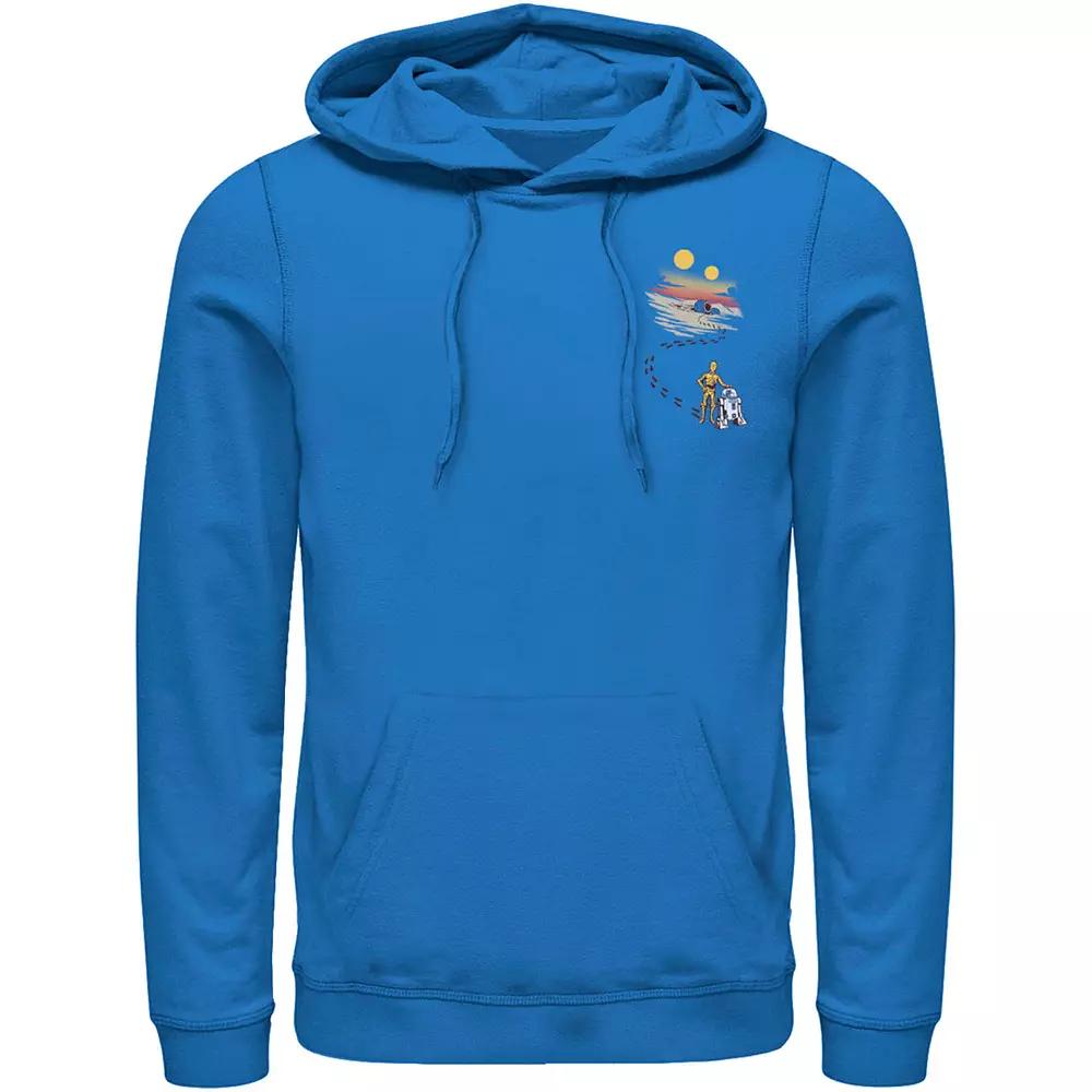 Men's Star Wars Droid Dessert Footprints Pocket Hoodie,  Product Image