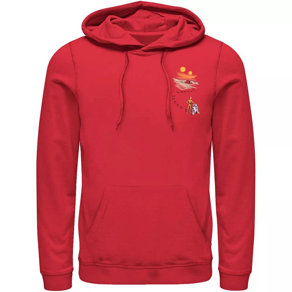 Men's Star Wars Droid Dessert Footprints Pocket Hoodie,  Product Image