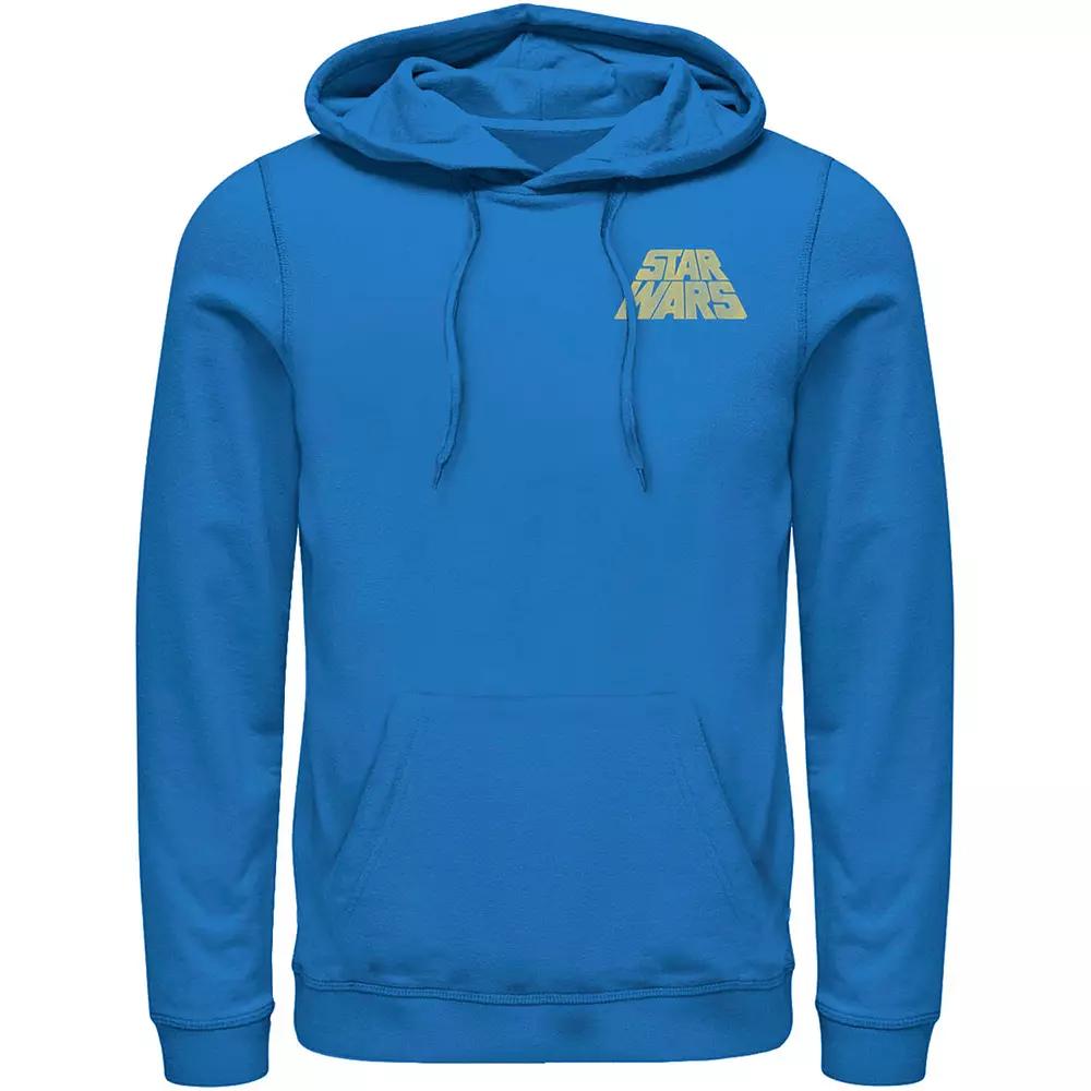 Men's Star Wars Distressed Slant Logo Z2 Hoodie, Size: Small, Red Product Image