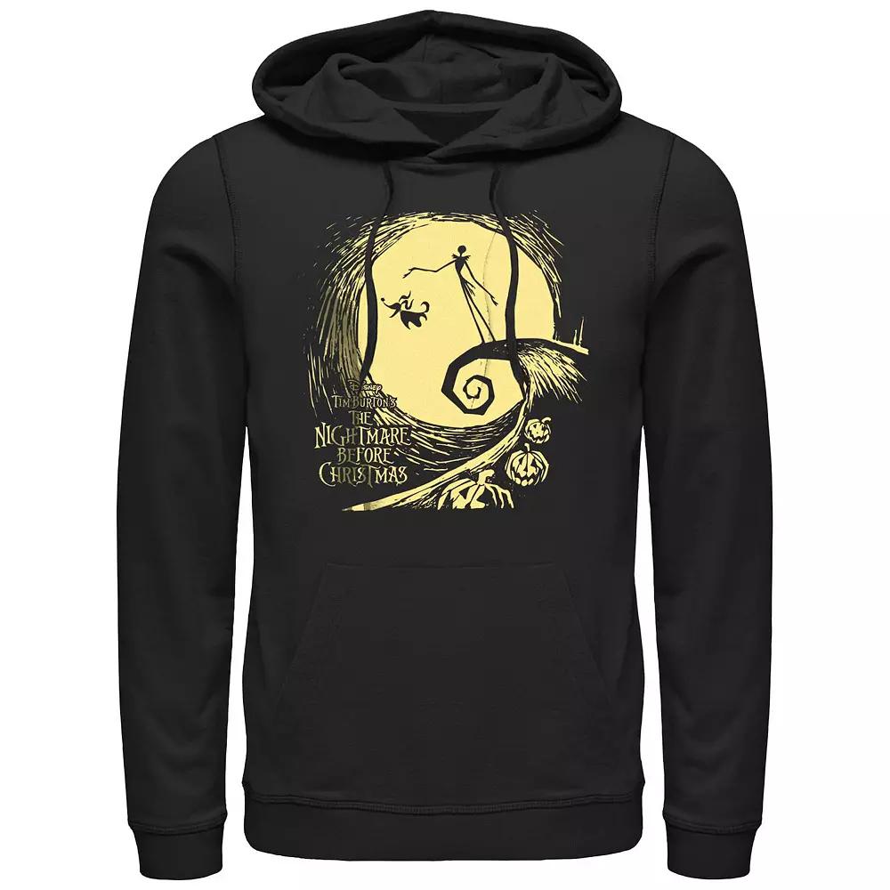 Disney's The Nightmare Before Christmas Jack And Zero At Night Men's Graphic Hoodie,  Product Image