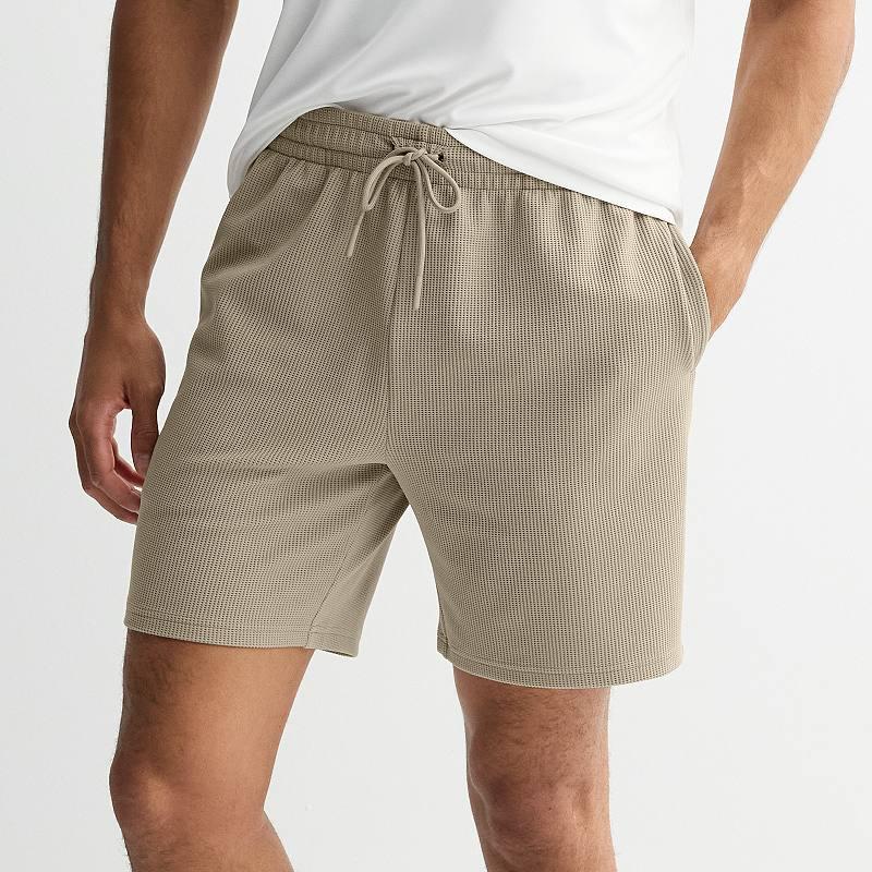 Men's Tek Gear® 7 in. Performance Waffle Weave Shorts, Size: XL, Desert Shadow Product Image