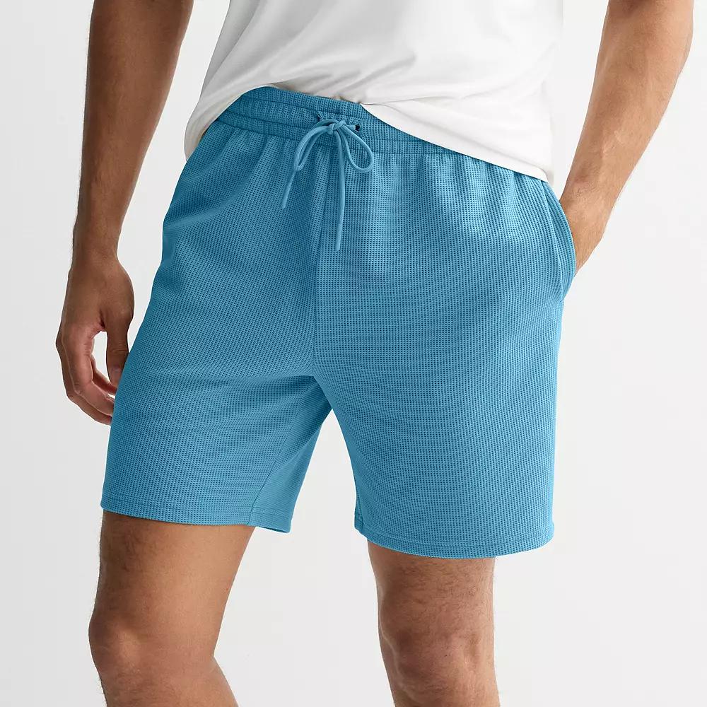 Men's Tek Gear® 7 in. Performance Waffle Weave Shorts, Size: XXL, Sequel Blue Product Image