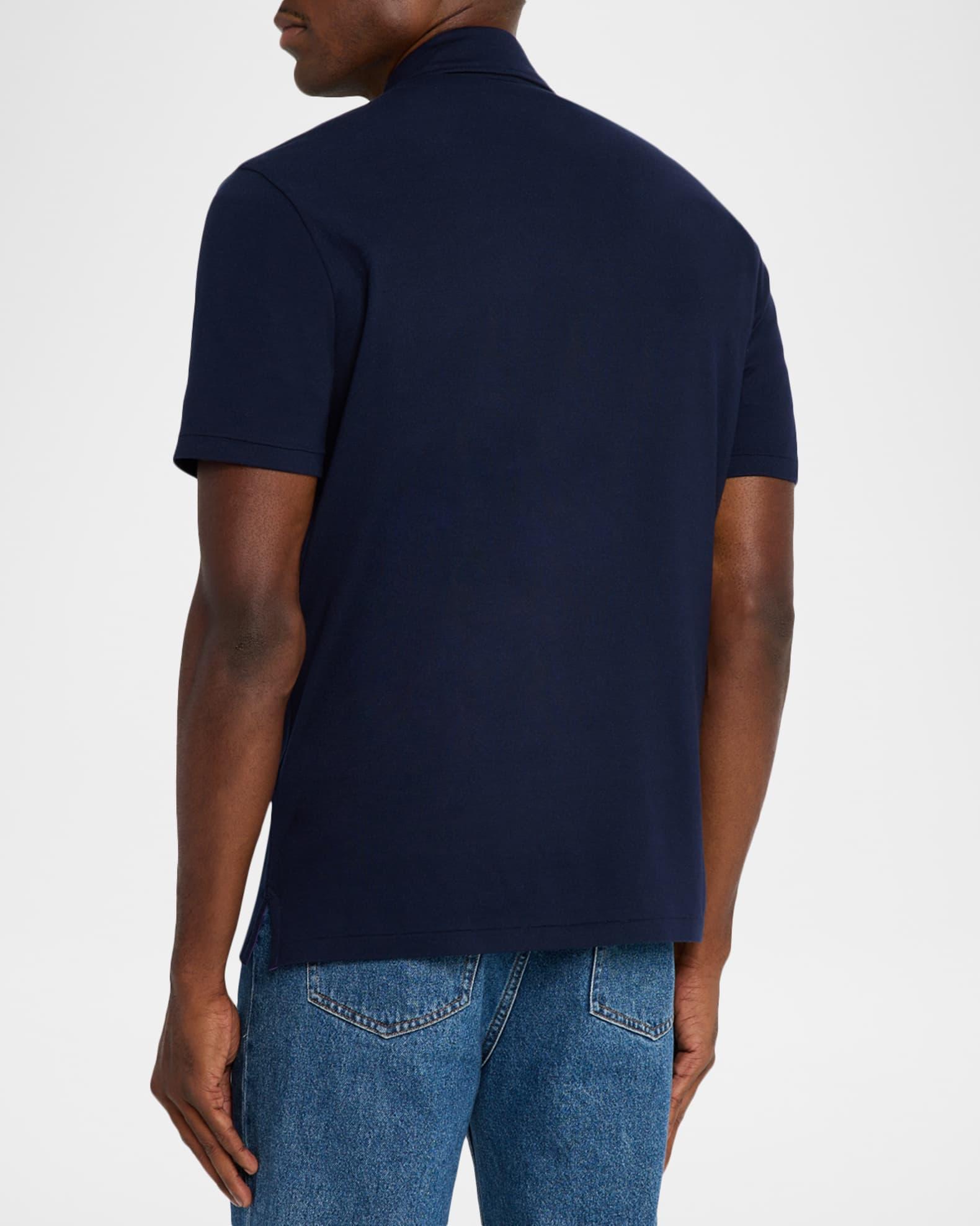 Men's Cotton and Cashmere Polo Shirt Product Image