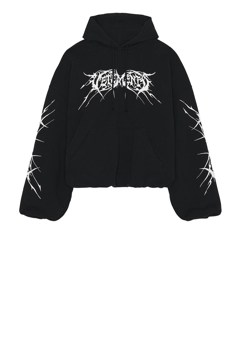 Death Metal Cropped Boxy Hoodie Product Image