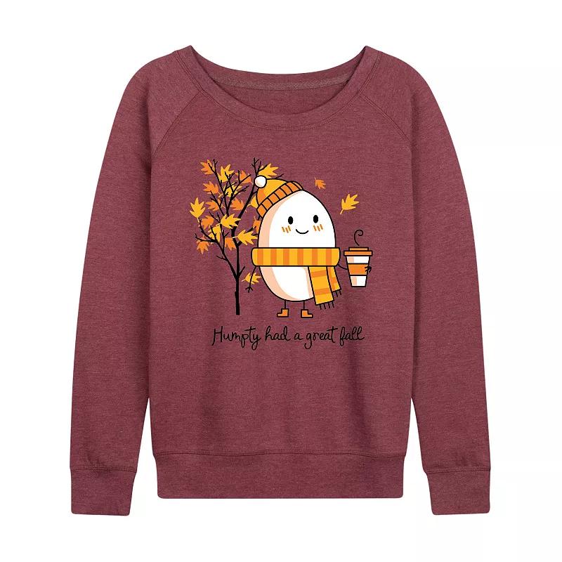 Women's Humpty Had A Great Fall French Terry Long Sleeve Tee,  Product Image